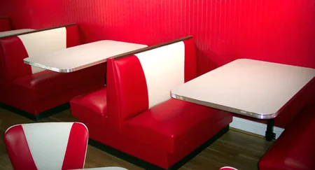 Custom Sims booths installed at Melvin's